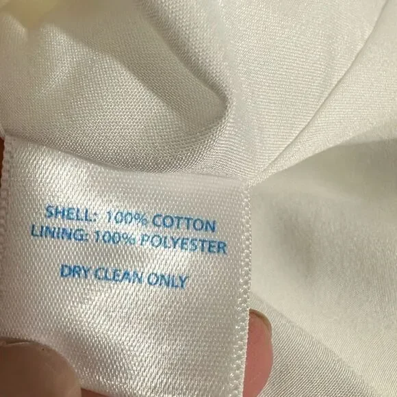 SOUTHERN TIDE Women's Paislee White Diamond Jacquard Shift Dress White Size 10 - Picture 11 of 11